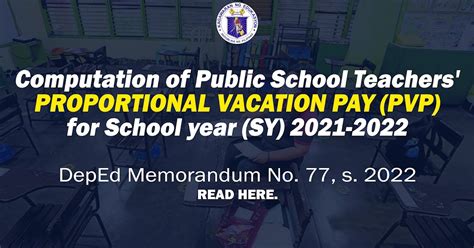 vsc meaning in deped|Computation of Public School Teachers’ Proportional .